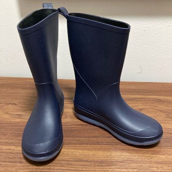NWOT Cat & Jack Andy Slip On Rain-boots in Navy Blue. Size 13. - Picture 1 of 7